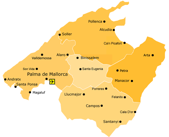 property map mallorca