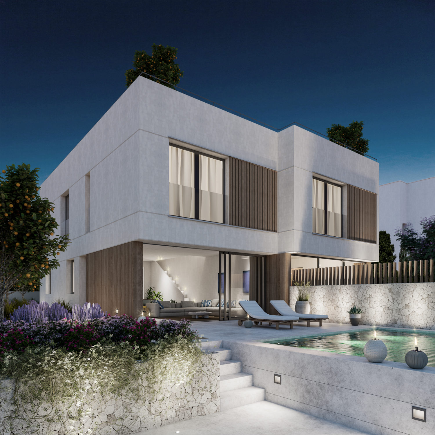 Semidetached new modern house close to Palma